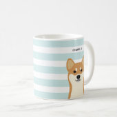 柴犬マグス コーヒーマグカップ (正面右)