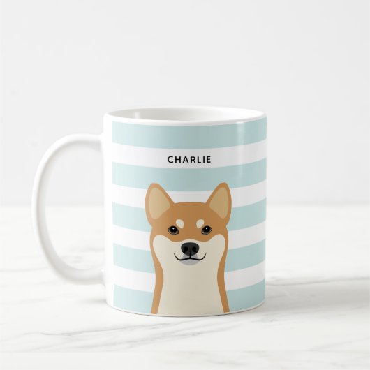 柴犬マグス コーヒーマグカップ (左)