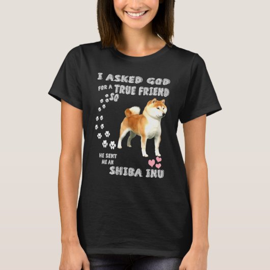 柴犬ママパパ衣装日本の柴犬 Tシャツ (正面)