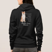 柴犬ママフード付きスウェットシャツ パーカ (裏面)