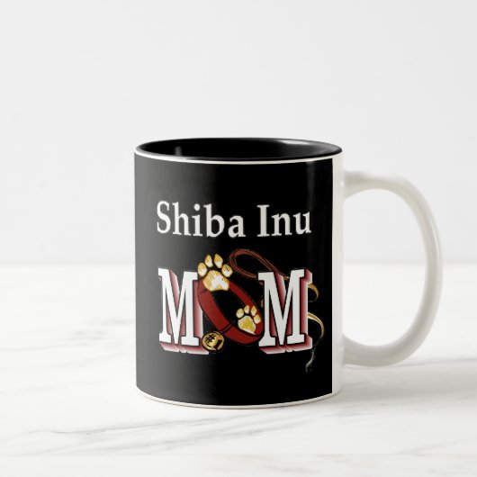 柴犬ママママグ ツートーンマグカップ (右)