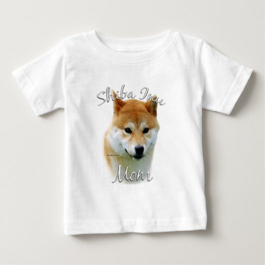 柴犬ママ2 ベビーTシャツ (正面)
