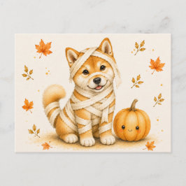 柴犬ミイラハロウィン ポストカード
