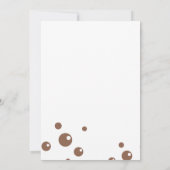 柴犬モダン誕生日パーティー サンキューカード (裏面)