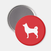 柴犬ラウンドマグネット マグネット (正面/裏面)