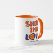 "柴犬ラブ"マググ マグカップ (正面右)