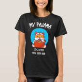 柴犬ラーメンおもしろい Tシャツ (正面)