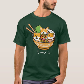 柴犬ラーメンアニメかわいいねこ10代のギフト1533 Tシャツ