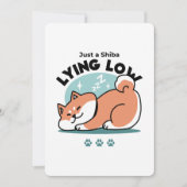 柴犬リラックスアート:芝が低い シーズンカード (正面)