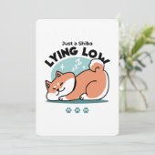 柴犬リラックスアート:芝が低い シーズンカード (スタンド正面)