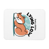 柴犬リラックスアート：芝が低い マグネット (横)