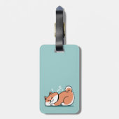 柴犬リラックスアート：芝が低い ラゲッジタグ (裏面縦)