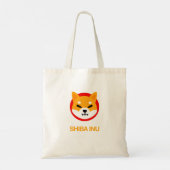 柴犬ロゴと下部テキストトートバッグ トートバッグ (裏面)