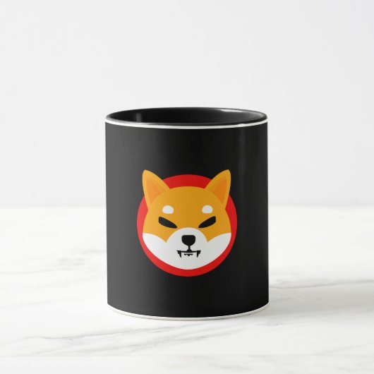 柴犬ロゴのみ画像マグカップ マグカップ (中央)