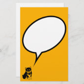 柴犬中国のドッグ年2018音声バブルS 便箋 (正面/裏面)