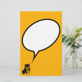 柴犬中国のドッグ年2018音声バブルS 便箋 (スタンド正面)