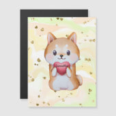 柴犬保持ハート (正面/裏面)