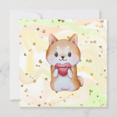 柴犬保持ハート (正面)