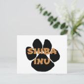 柴犬名paw.png ポストカード (スタンド正面)
