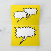 柴犬吹き出しハッピーバースデー挨拶 カード (内部)