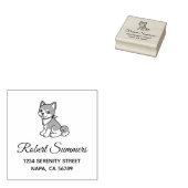 柴犬子犬のアドレス ラバースタンプ (押印)