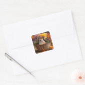 柴犬子犬 スクエアシール (封筒)