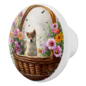 柴犬子犬 セラミックノブ (右)