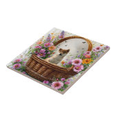 柴犬子犬 タイル (側面)