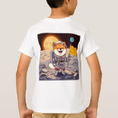 柴犬宇宙飛行士Bitcoin Tシャツ (裏面)