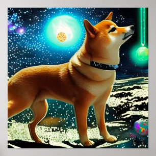 柴犬宇宙 ポスター
