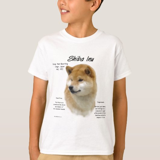柴犬履歴 Tシャツ (正面)