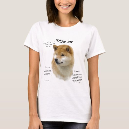 柴犬履歴 Tシャツ (正面)