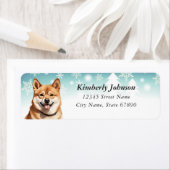 柴犬差出人住所ラベル ラベル (インサイチュ)