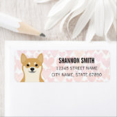 柴犬差出人住所ラベル ラベル (インサイチュ)