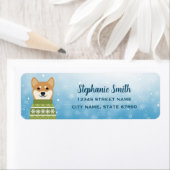 柴犬差出人住所ラベル ラベル (インサイチュ)