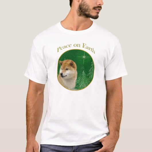 柴犬平和 Tシャツ (正面)