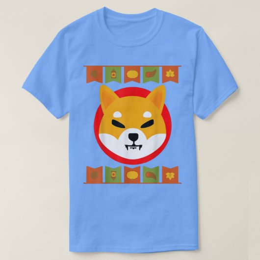 柴犬感謝祭、シブトークン暗号ホテル Tシャツ (デザイン正面)