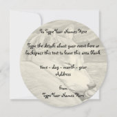 柴犬招待状パーソナライズされた柴犬カード 招待状 (裏面)