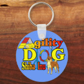 柴犬敏捷性 キーホルダー (正面)
