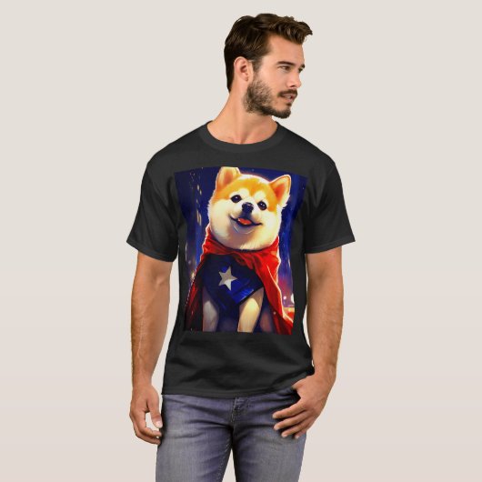 柴犬星 Tシャツ (正面フル)
