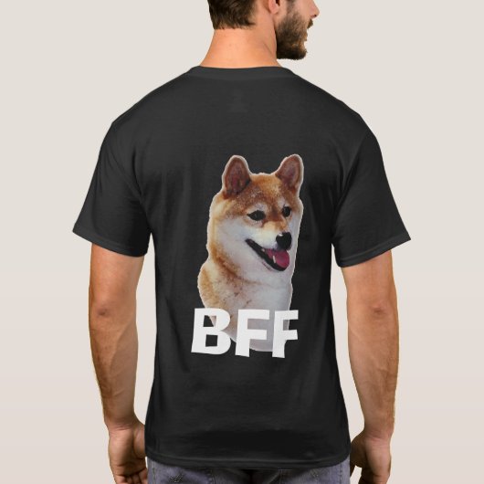 柴犬最高のフレンズフォーエバー Tシャツ (裏面)
