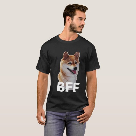 柴犬最高のフレンズフォーエバー Tシャツ (正面フル)