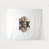 柴犬浮世絵スタイル タペストリー (正面(横))