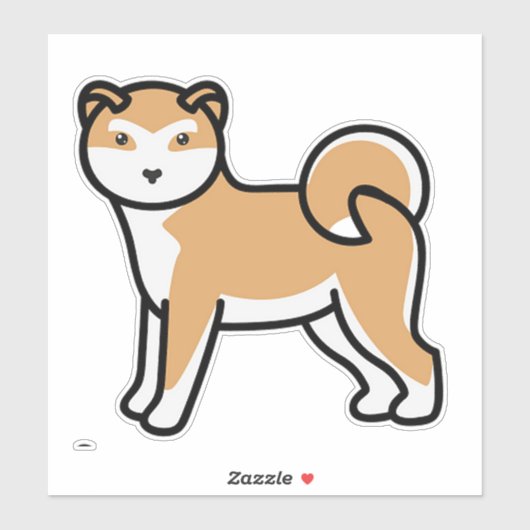 柴犬漫画 シール (シート)