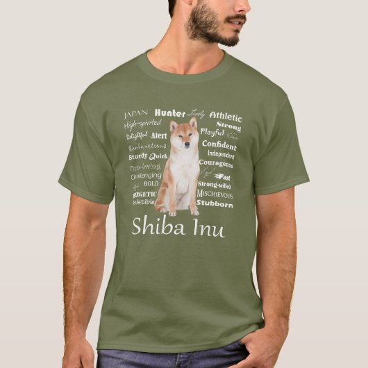 柴犬特性Tシャツ Tシャツ (正面)