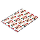 柴犬犬がクリスマススターを育てる ノートブック (左側)