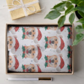 柴犬犬がクリスマススターを育てる 薄葉紙 (ギフト)