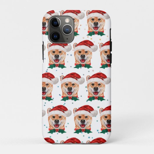 柴犬犬がクリスマススターを育てる Case-Mate iPhoneケース (裏面)