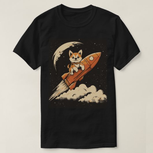 柴犬犬のTシャツ Tシャツ (デザイン正面)
