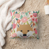 柴犬犬は枕を家の装飾を育てる クッション (ブランケット)